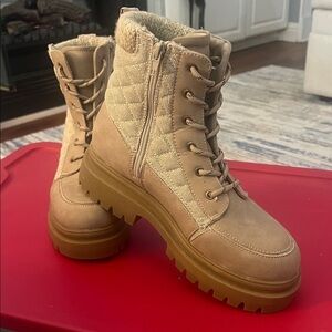 Rocket Dog Tan Combat Boots